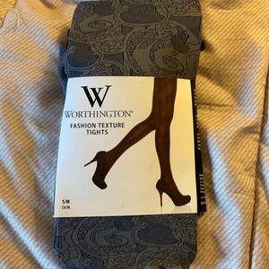 Worthington Fashion Texture Tights S/M